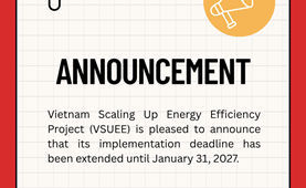 The Vietnam Scaling Up Energy Efficiency Project has been officially extended.