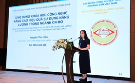 Ứng dụng khoa học công nghệ nâng cao hiệu quả sử dụng năng lượng trong ngành công nghiệp mỏ